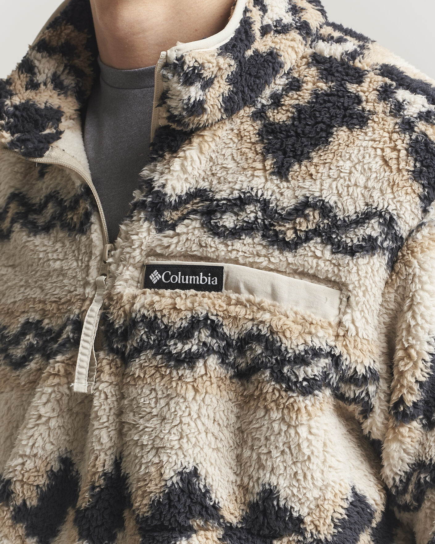 Herren | Pullover | Columbia | Rugged Ridge High Pile Half Zip Dark Stone Knitknot