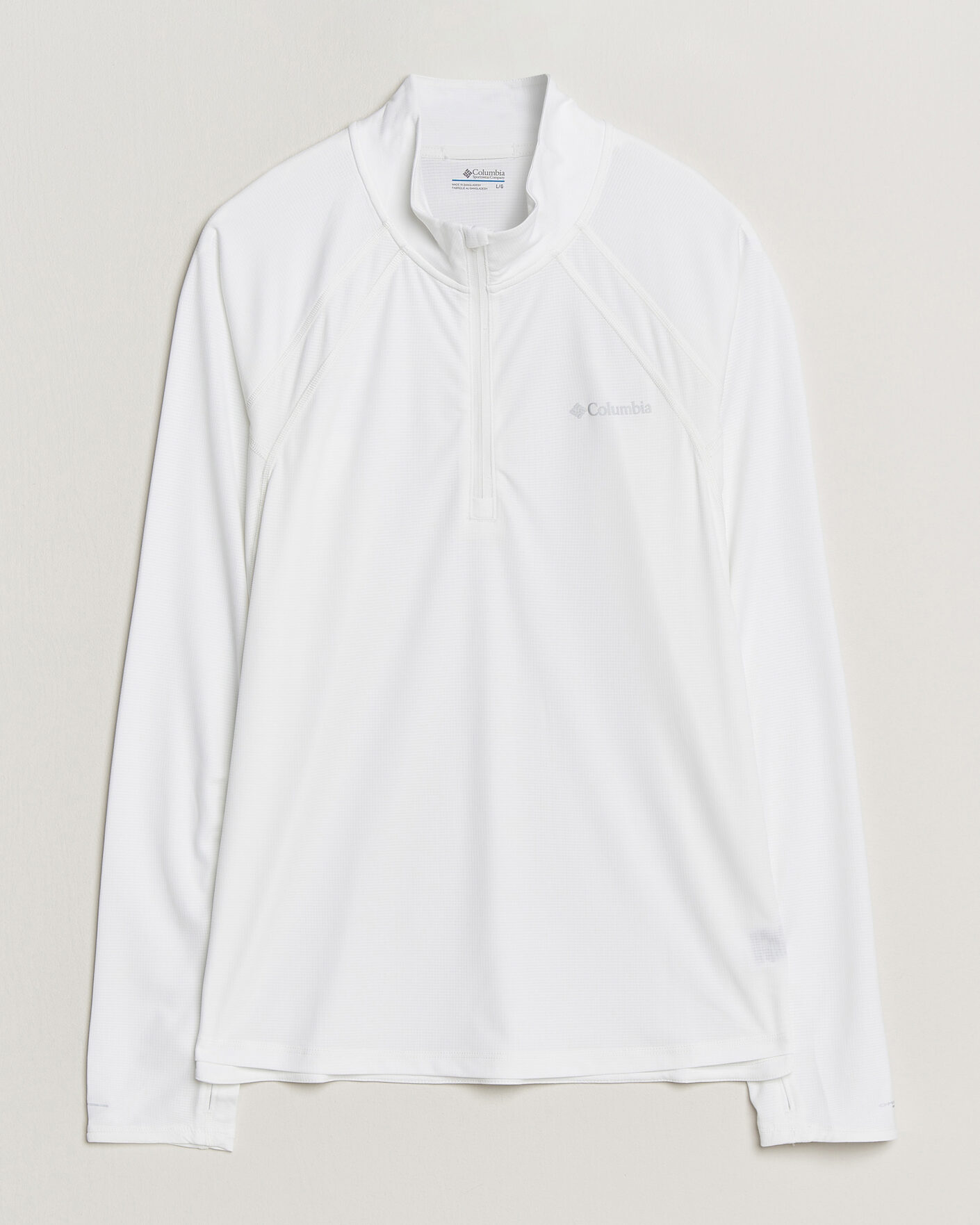 Herren | T-Shirts | Columbia | Stealth Spring Half-Zip T-Shirt White