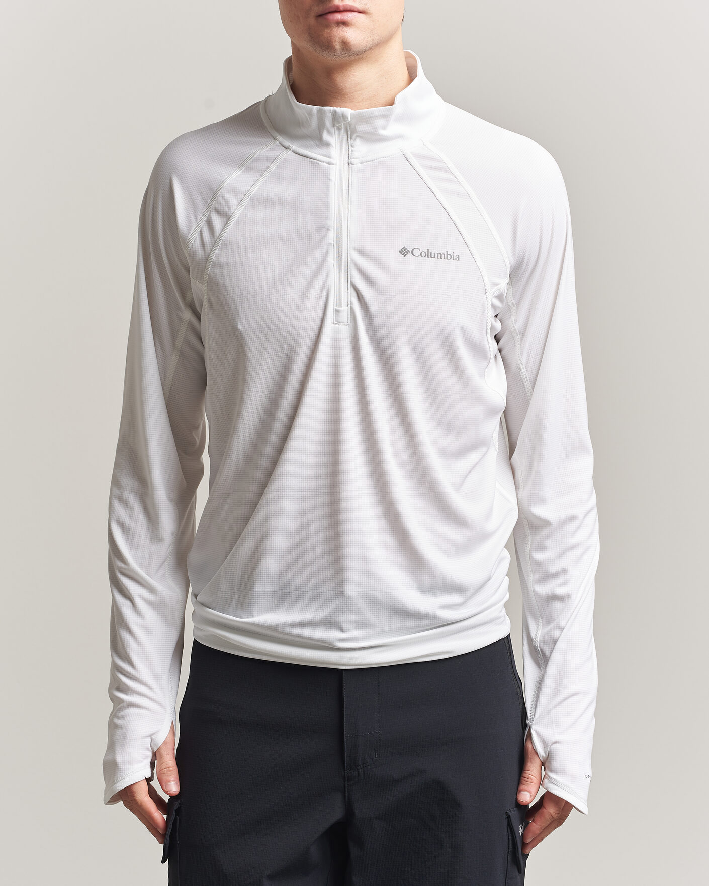 Herren | T-Shirts | Columbia | Stealth Spring Half-Zip T-Shirt White
