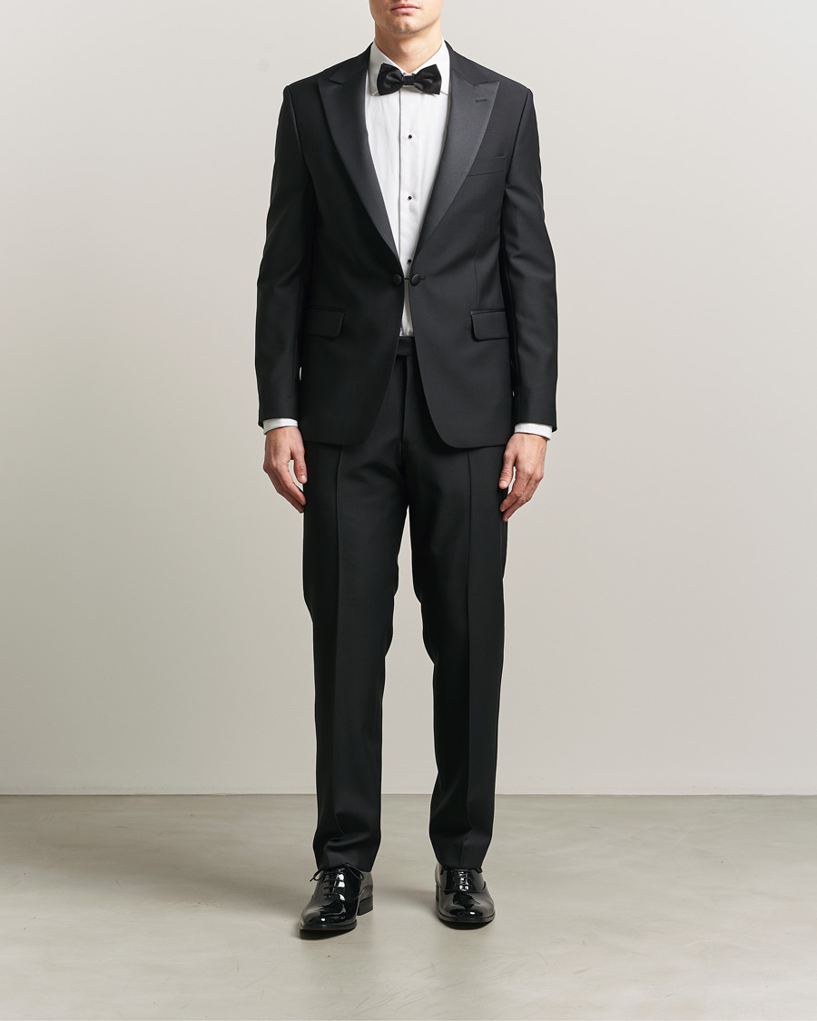 Herren | Hemden | Canali | Classic Black Studs Tuxedo Shirt White