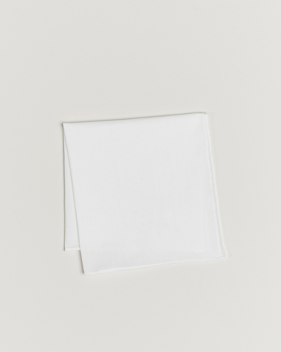 Herren | Einstecktücher | Canali | Pocket Square White