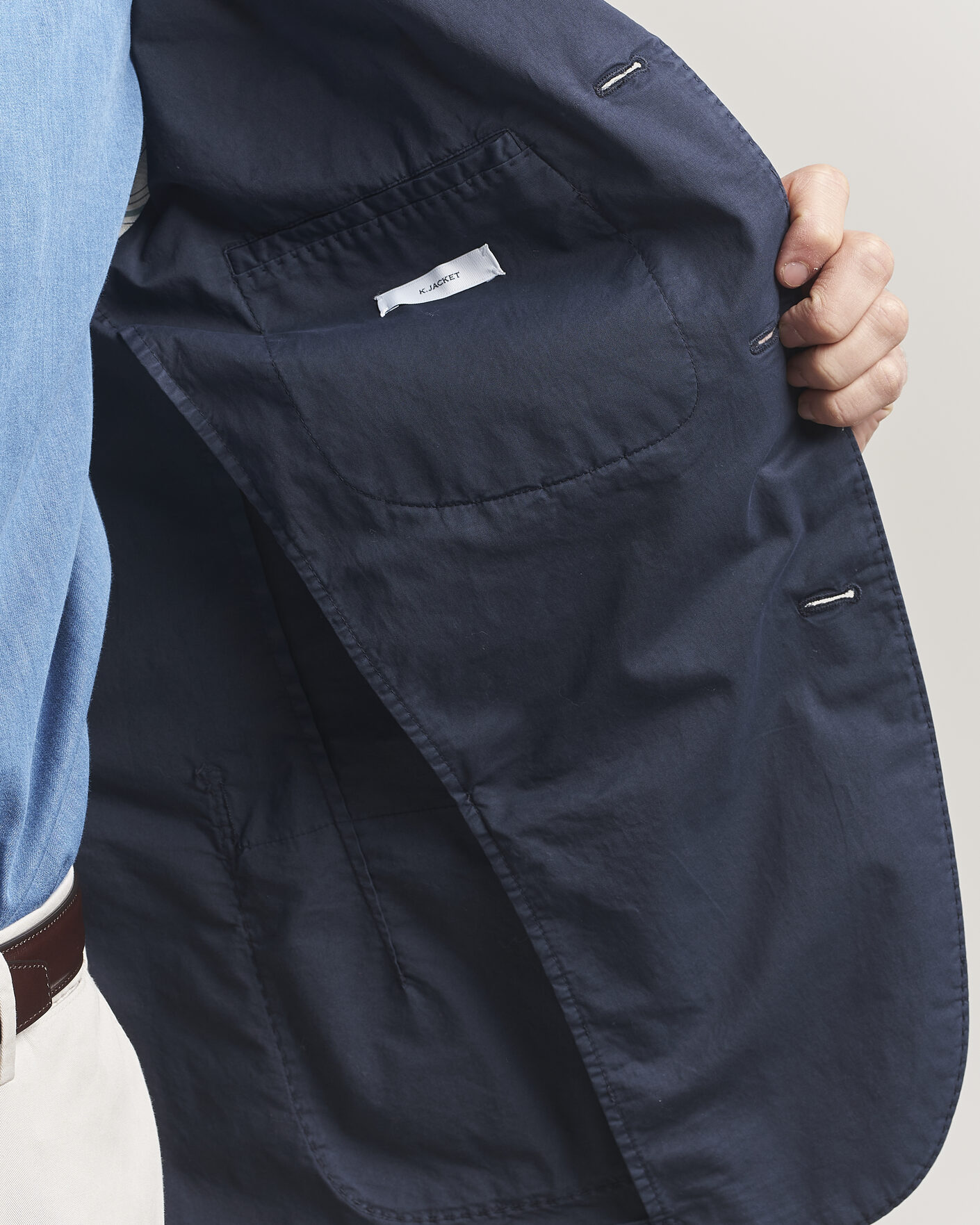 Herren | Sakkos | Boglioli | K Jacket Supima Cotton Blazer Navy