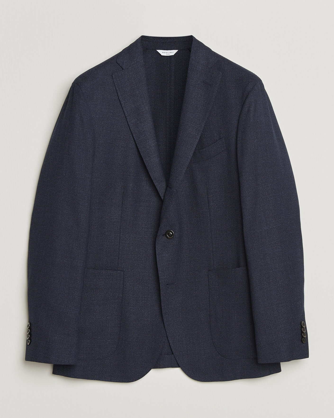 Herren | Sakkos | Boglioli | K Jacket Wool Hopsack Blazer Dark Blue