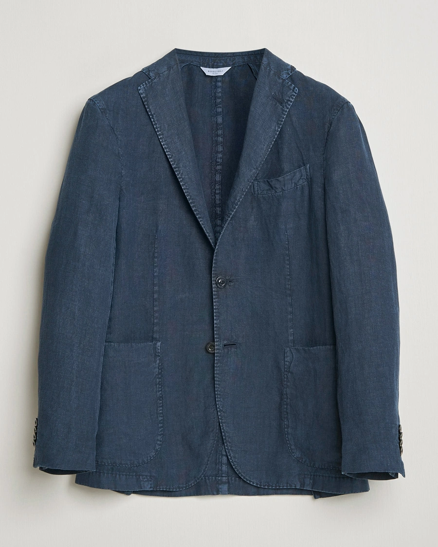 Herren | Sakkos | Boglioli | K Jacket Linen Blazer Navy