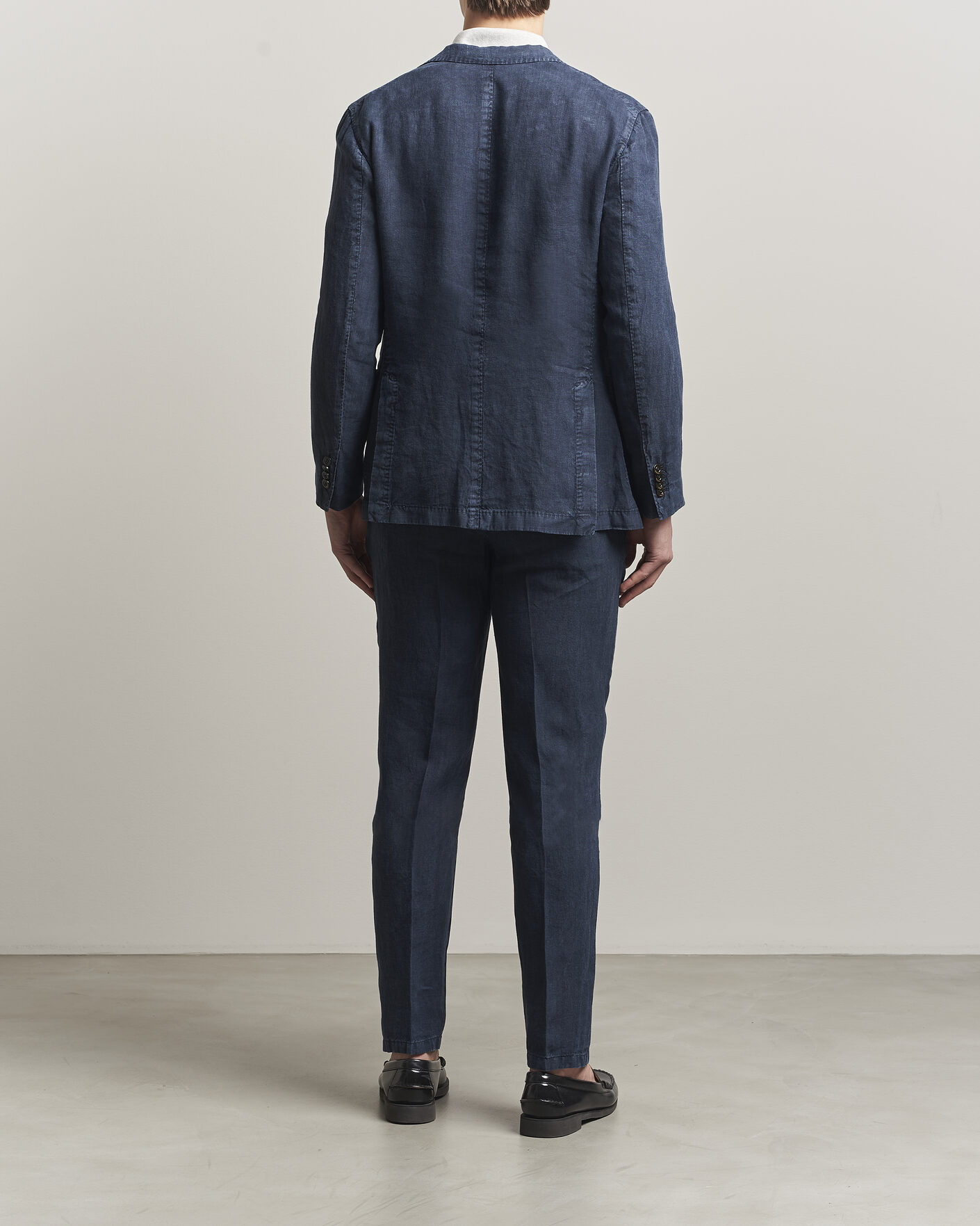 Herren | Anzüge | Boglioli | K Jacket Linen Suit Navy