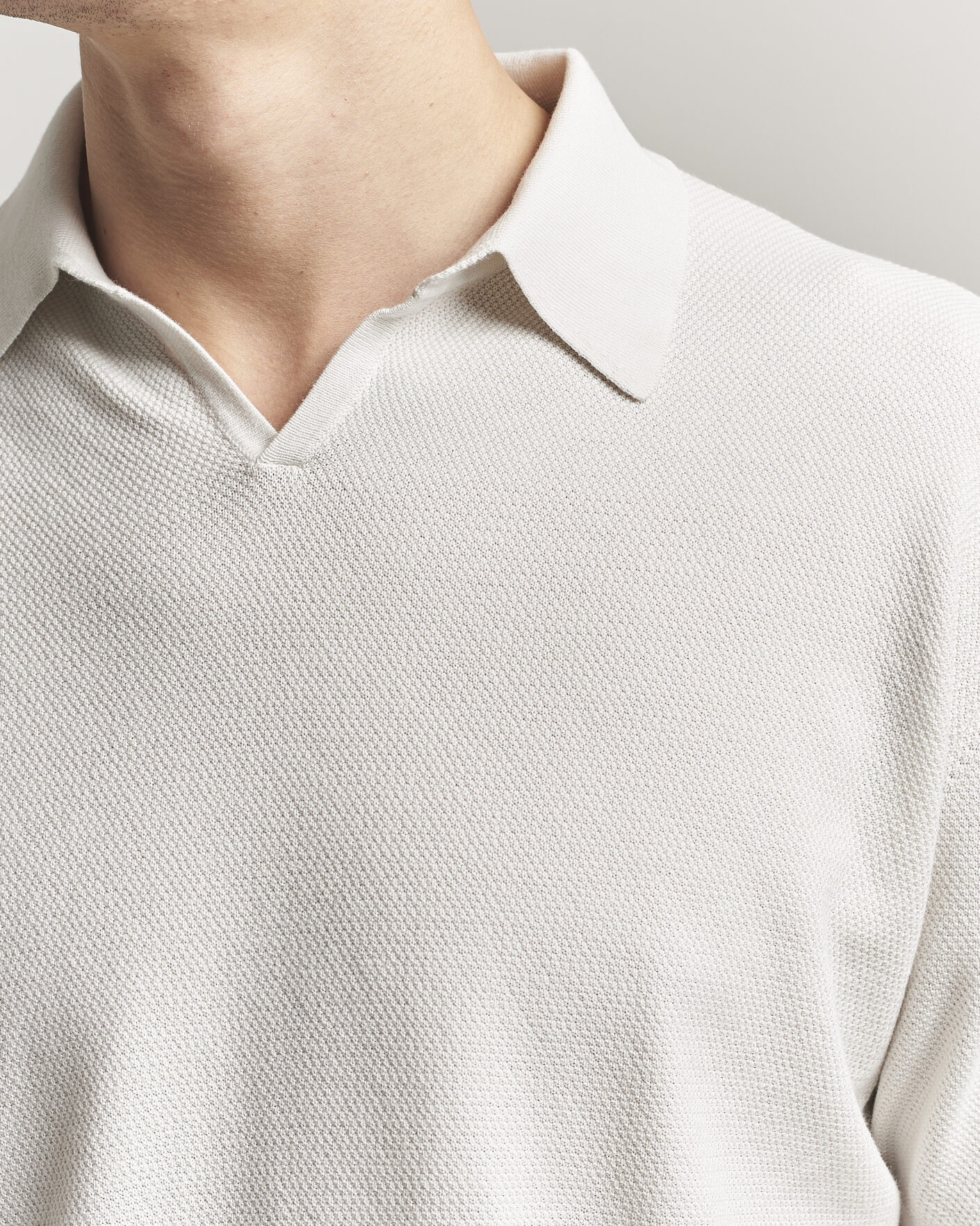 Herren | Poloshirts | Boglioli | Short Sleeve Polo Piquet Off White