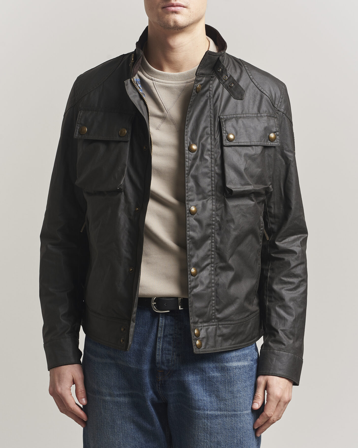 Herren | Jacken | Belstaff | Racemaster Waxed Jacket Faded Olive
