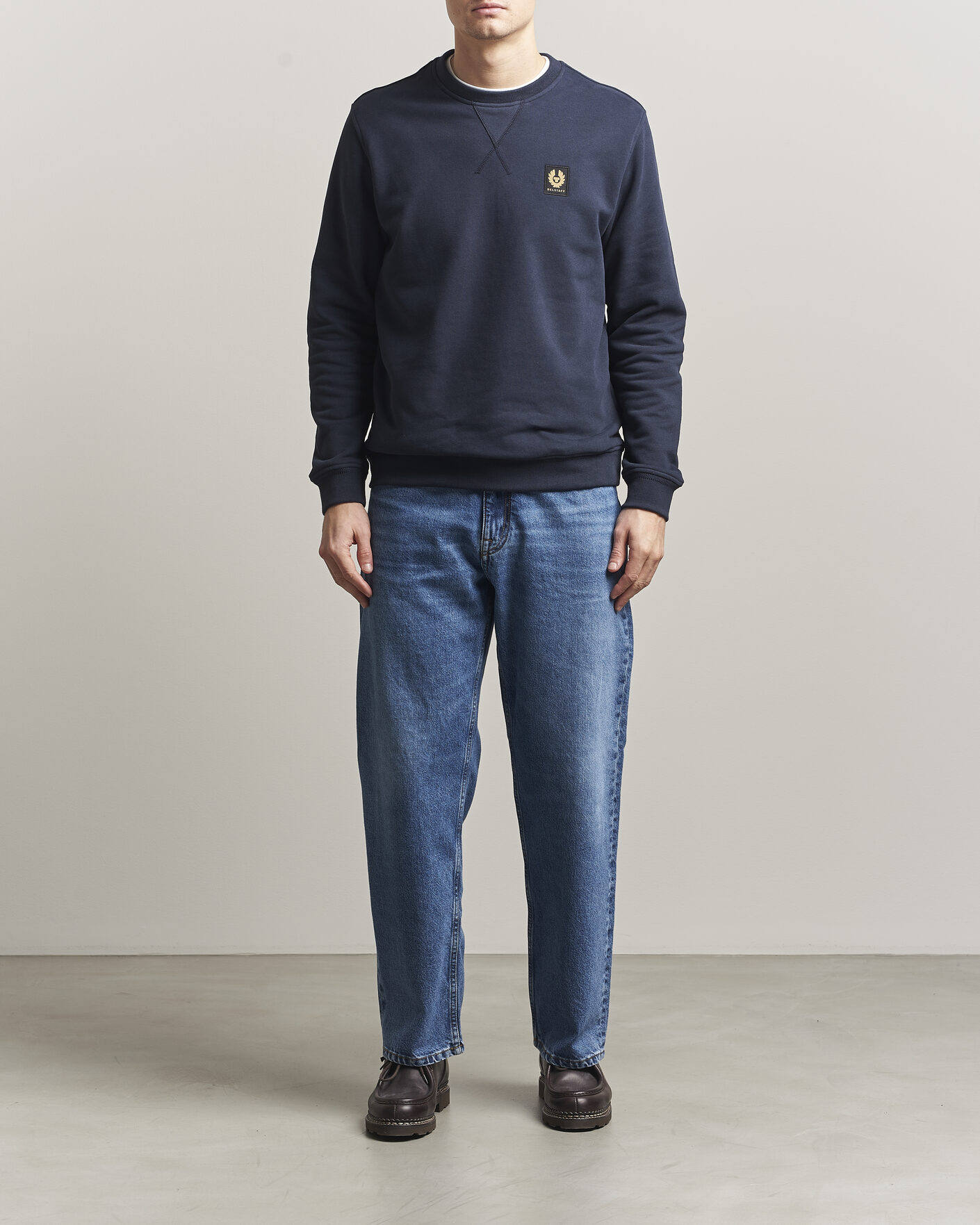 Herren | Pullover | Belstaff | Signature Crew Neck Sweatshirt Dark Ink
