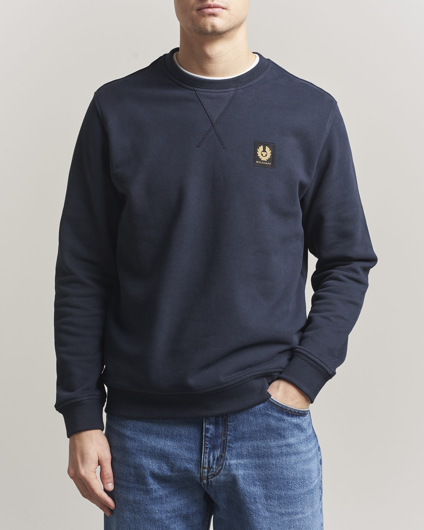 Herren | Pullover | Belstaff | Signature Crew Neck Sweatshirt Dark Ink