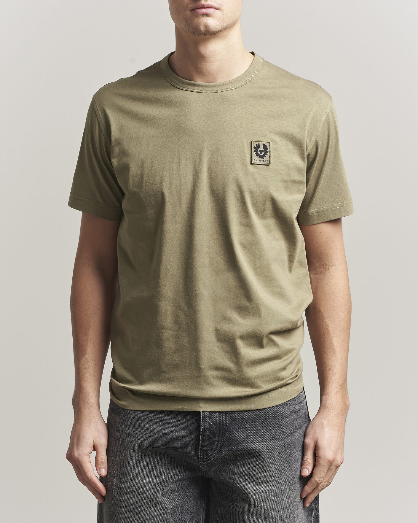 Herren | T-Shirts | Belstaff | Signature Crew Neck T-Shirt Fatigue Green