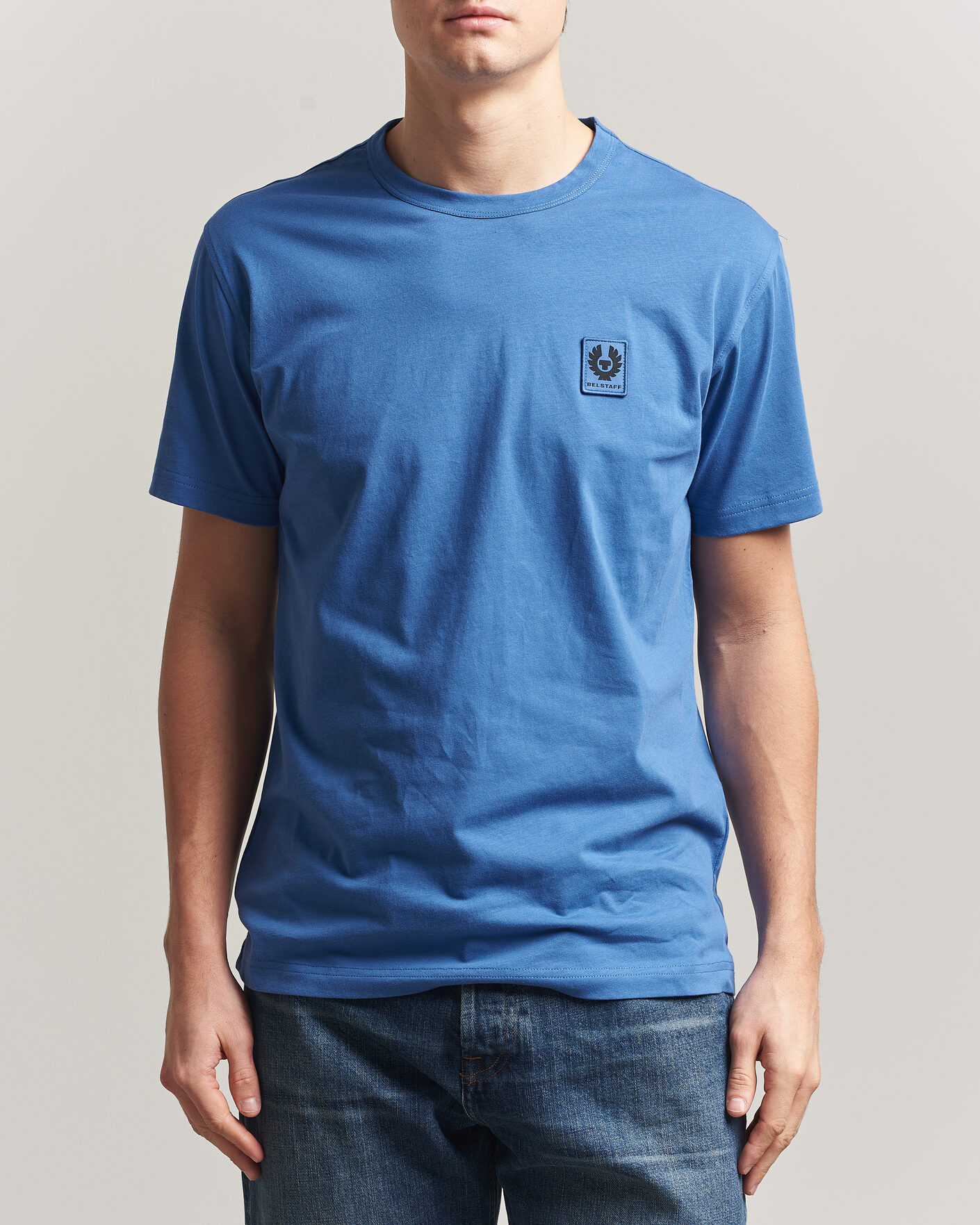 Herren | T-Shirts | Belstaff | Signature Crew Neck T-Shirt Marine Blue