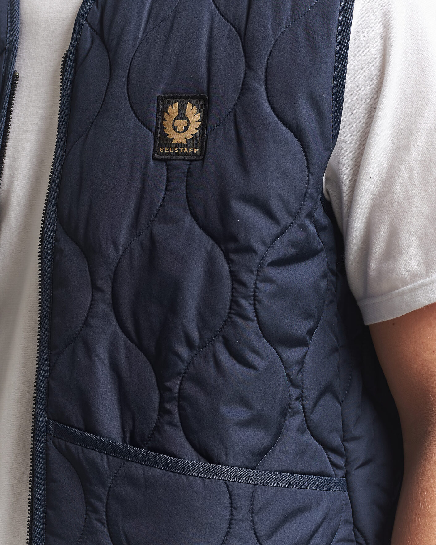 Herren | Westen | Belstaff | Base Gilet Dark Ink