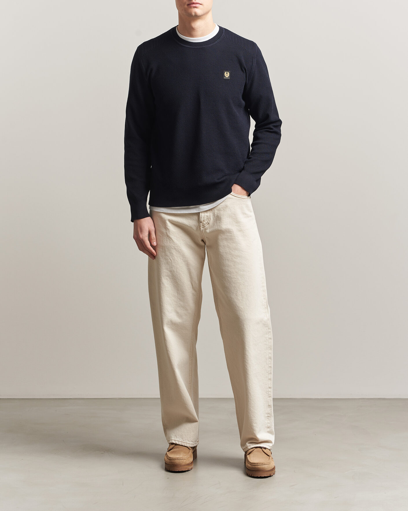 Herren | Pullover | Belstaff | Coast Knitted Crew Neck Dark Ink