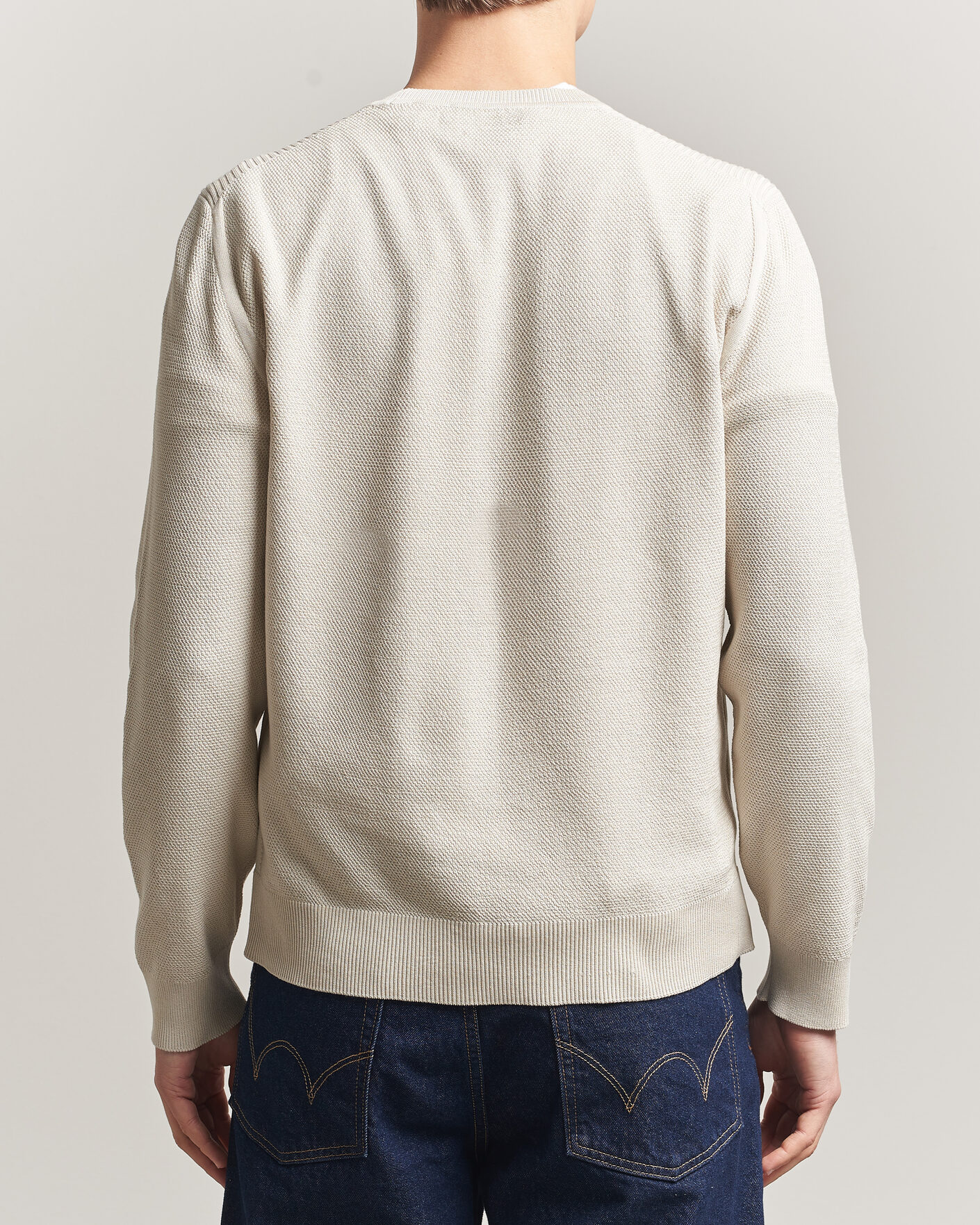 Herren | Pullover | Belstaff | Coast Knitted Crew Neck Silver Birch
