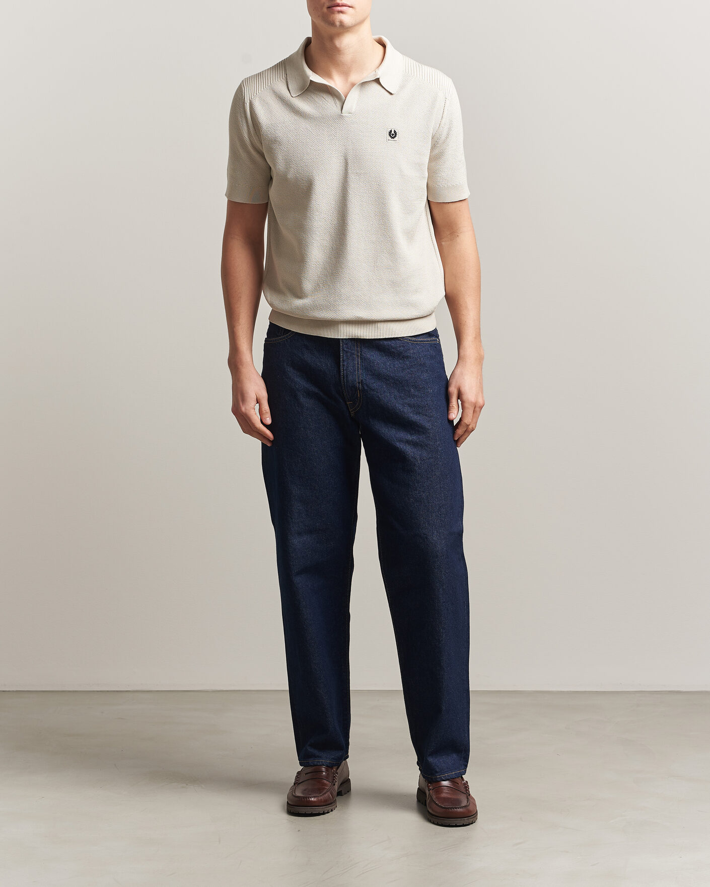 Herren | Poloshirts | Belstaff | Coast Knitted Polo Silver Birch