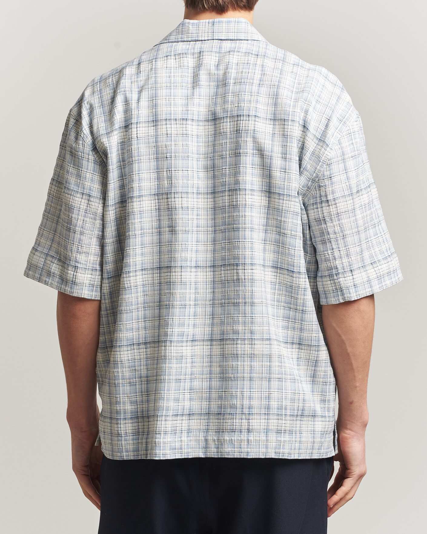Herren | Hemden | Sunflower | Adam Short Sleeve Shirt Light Blue Check