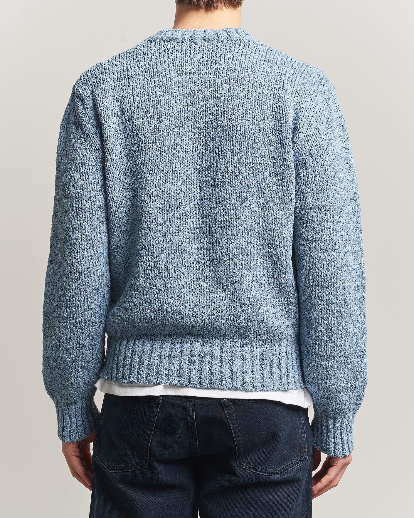 Herren | Pullover | Sunflower | Frederik Cotton Blend Sweater Light Blue