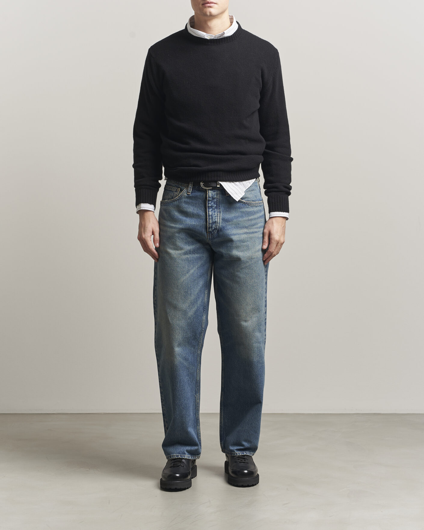 Herren | Jeans | Sunflower | Loose Jeans Dark Blue Vintage