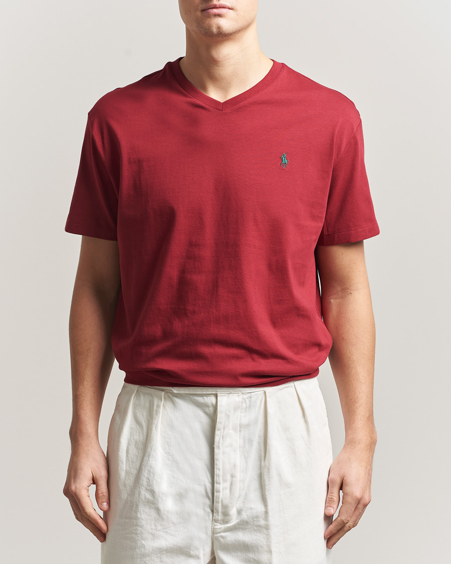 Herren | T-Shirts | Polo Ralph Lauren | Crew Neck T-Shirt Heritage Red