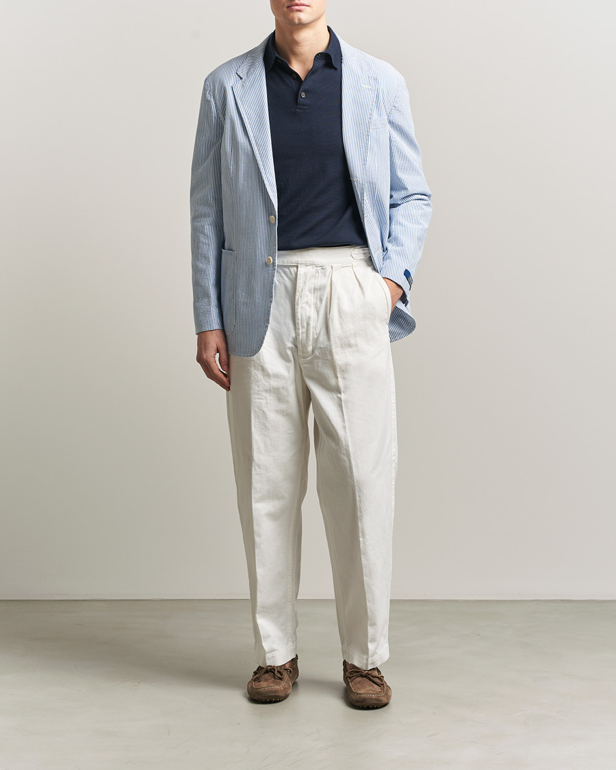 Herren | Hosen | Polo Ralph Lauren | Pleated Cotton Twill Chinos Deckwash White