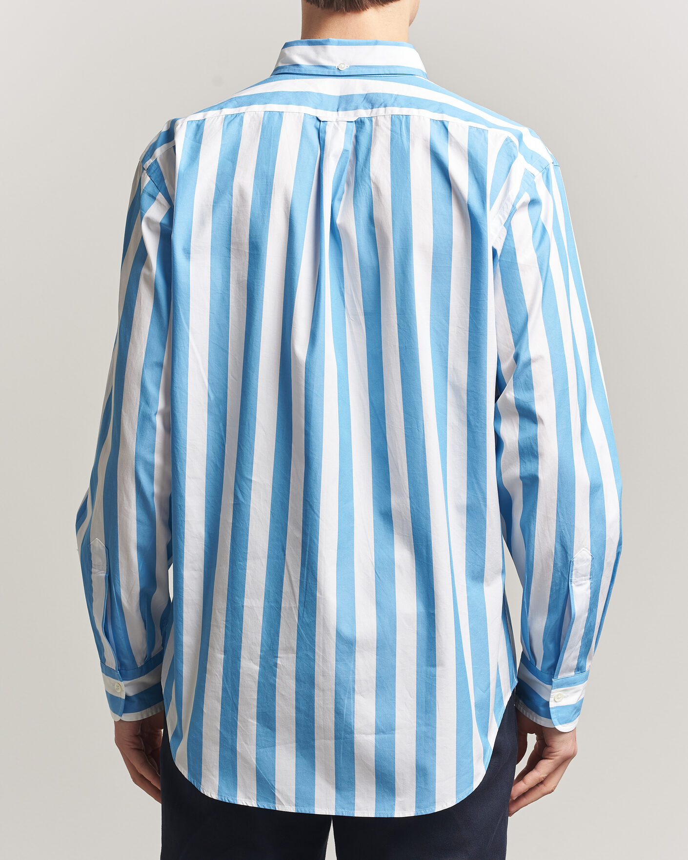 Herren | Hemden | Kamakura Shirts | Vintage Ivy Button Down Shirt Bold Blue Stripe