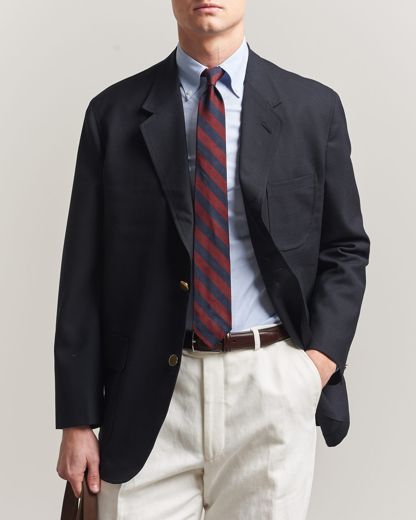 Herren | Sakkos | Kamakura Shirts | Unstructured Ivy Blazer Navy