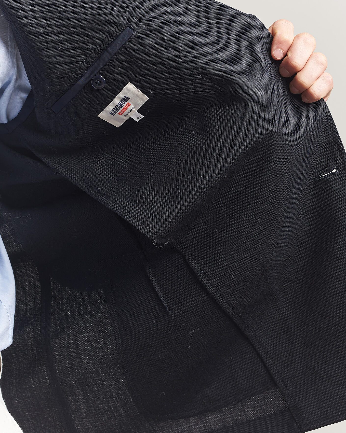 Herren | Sakkos | Kamakura Shirts | Unstructured Ivy Blazer Navy