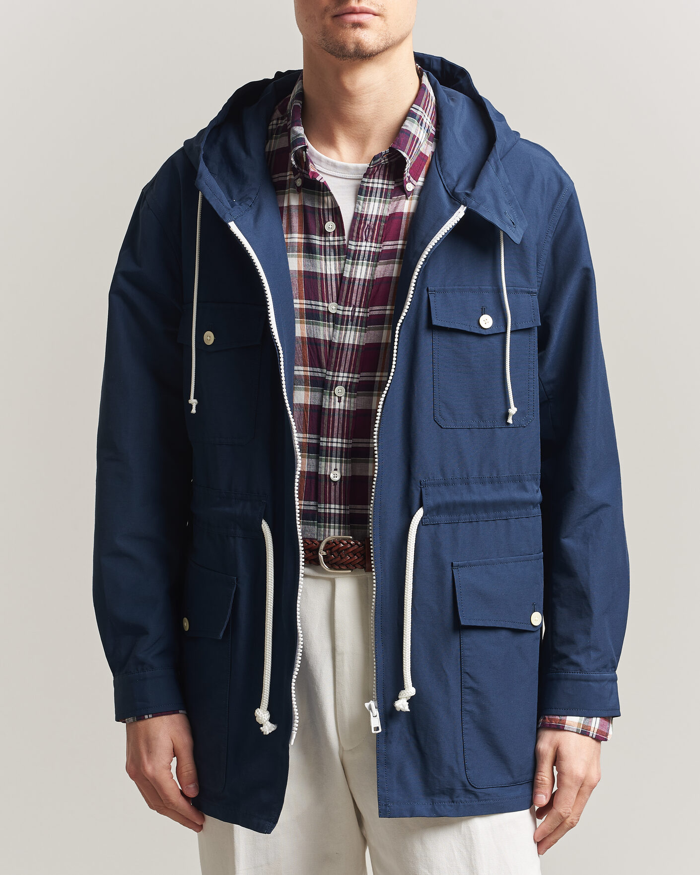 Herren | Jacken | Kamakura Shirts | Marine Parka Navy
