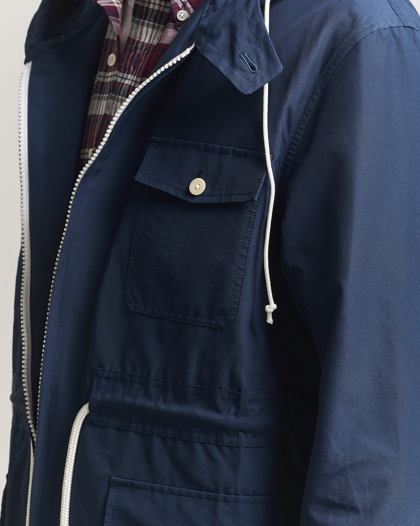 Herren | Jacken | Kamakura Shirts | Marine Parka Navy