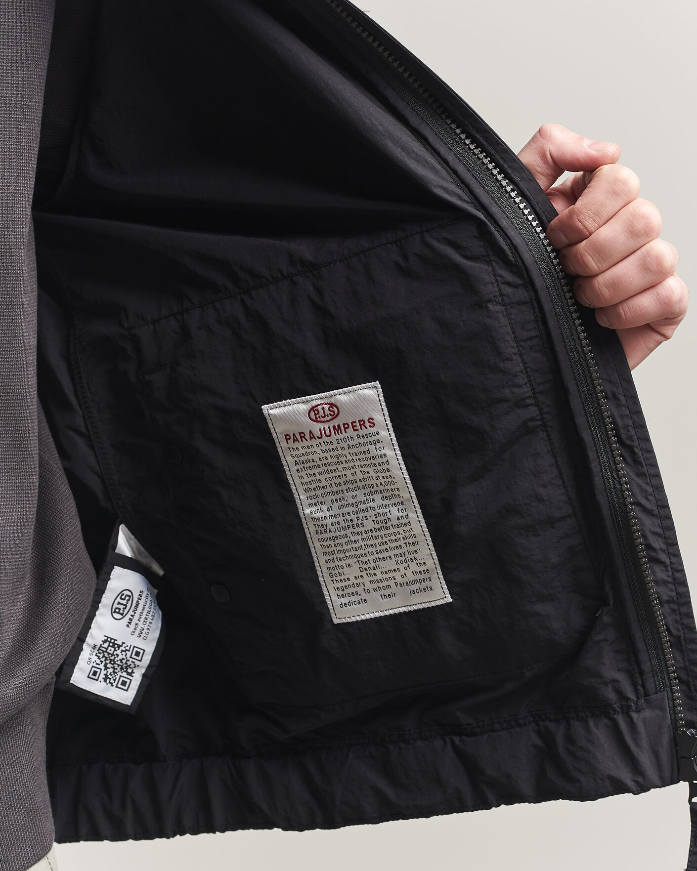 Herren | Jacken | Parajumpers | Rube Smash Peached Nylon Hooded Jacket Black