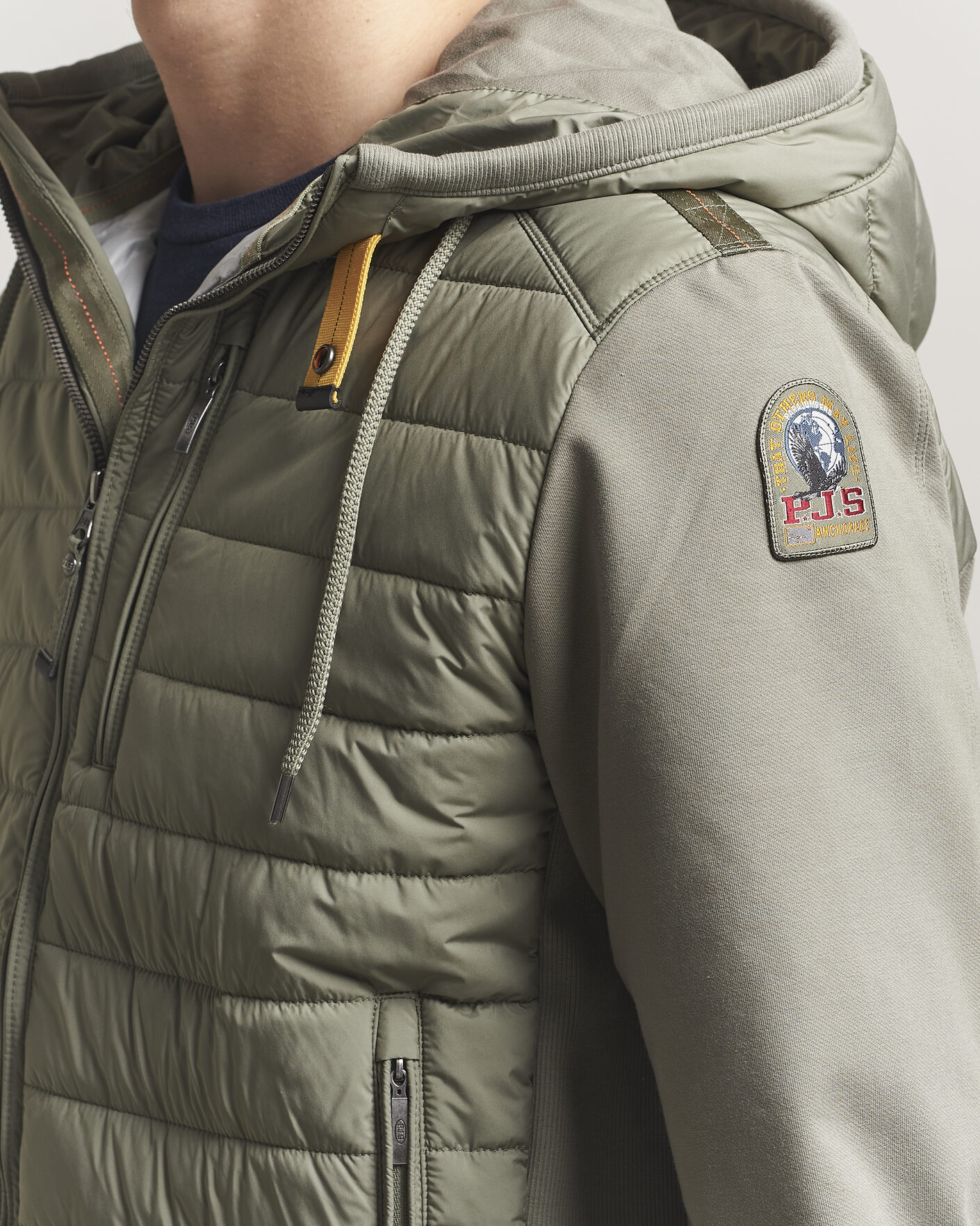 Herren | Jacken | Parajumpers | Ivor Hybrid Hooded Jacket Ashen Sage