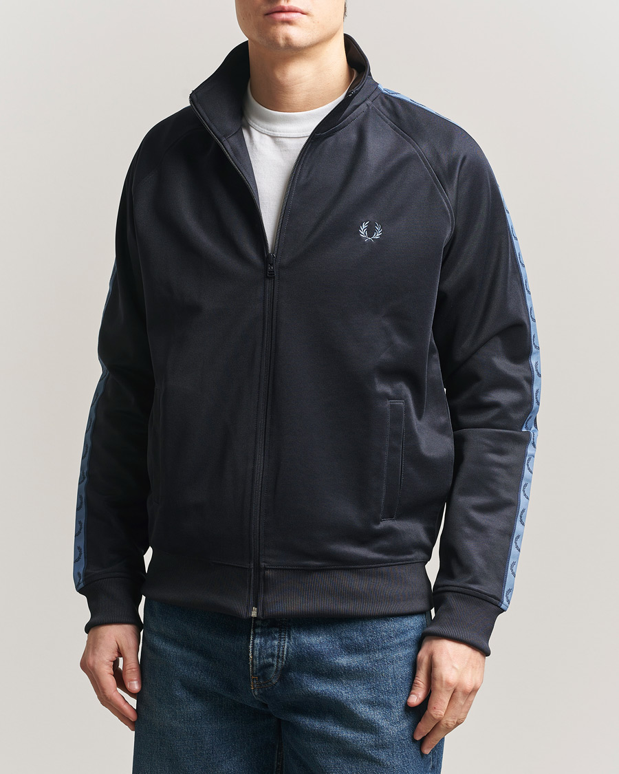 Herren | Pullover | Fred Perry | Taped Track Jacket Navy