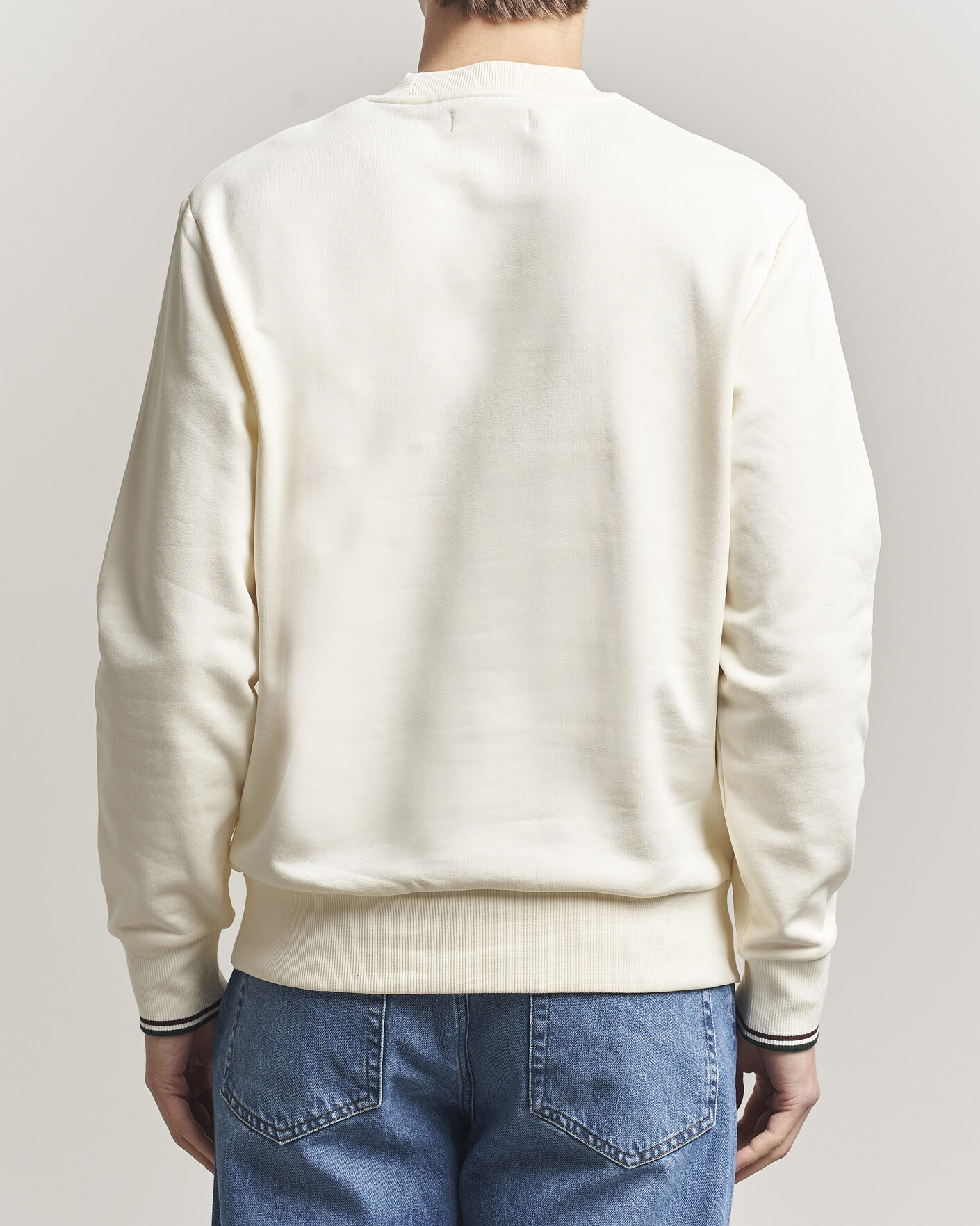 Herren | Pullover | Fred Perry | Crew Neck Sweatshirt Ecru