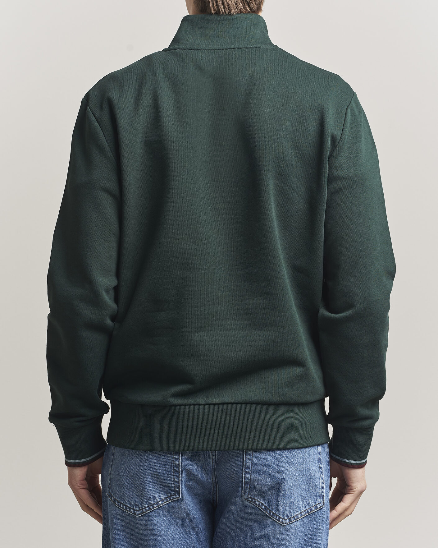 Herren | Pullover | Fred Perry | Half Zip Sweatshirt Grassroots Green