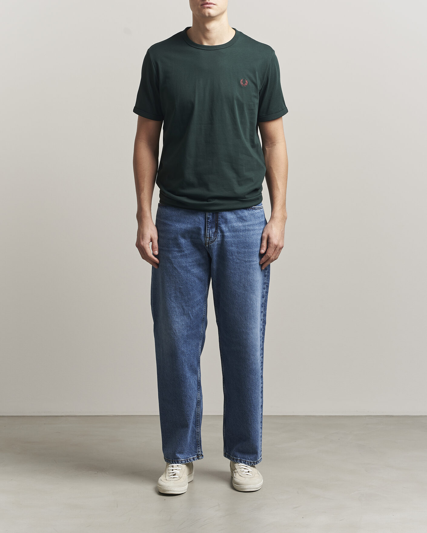 Herren | T-Shirts | Fred Perry | Ringer T-Shirt Grassroots Green