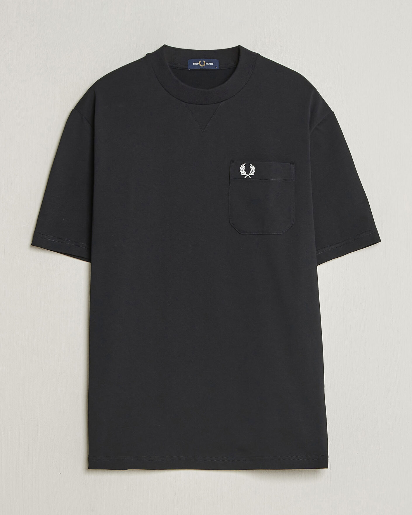 Herren | T-Shirts | Fred Perry | Heavy Pocket T-Shirt Black