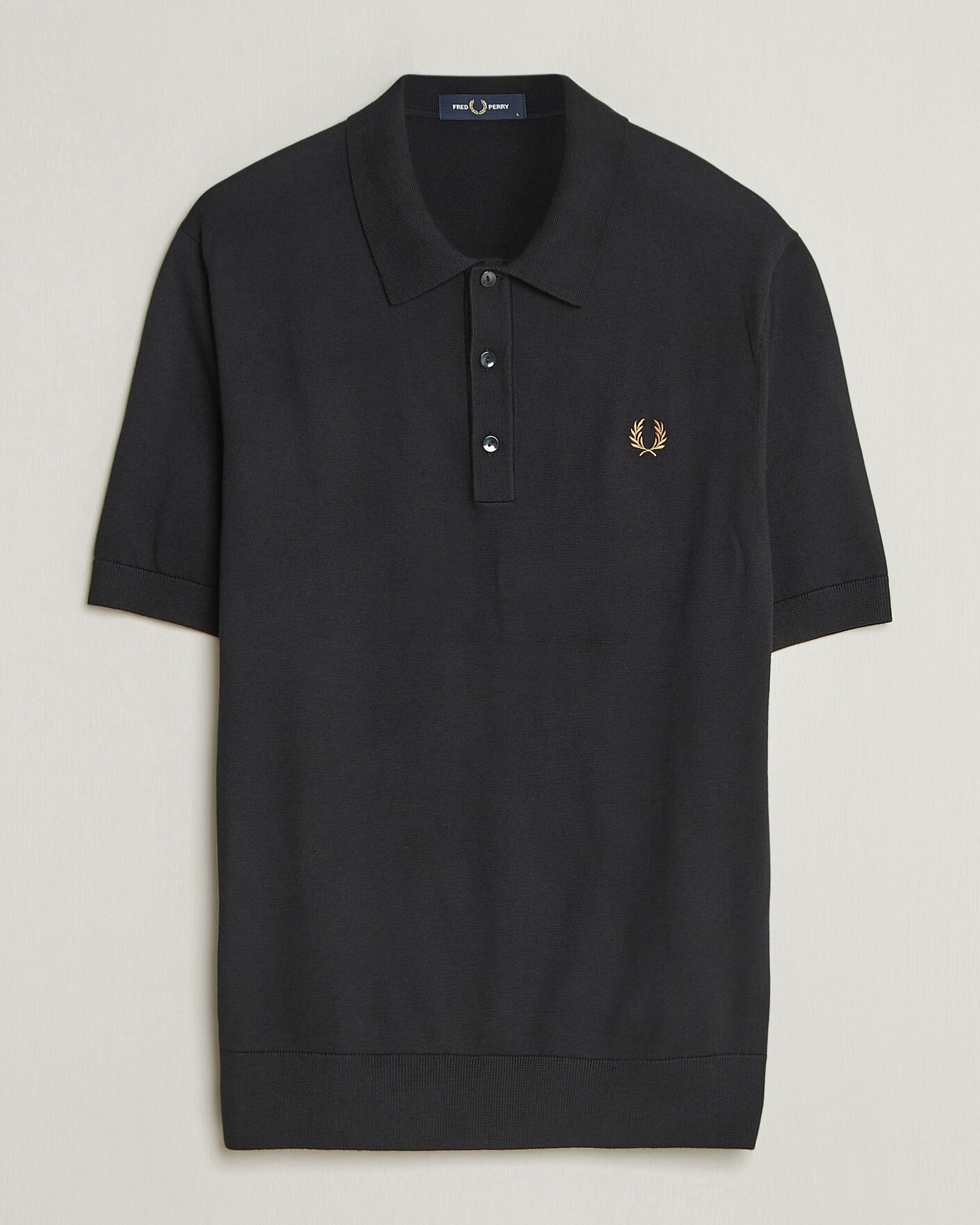 Herren | Poloshirts | Fred Perry | Cotton Knitted Polo Black