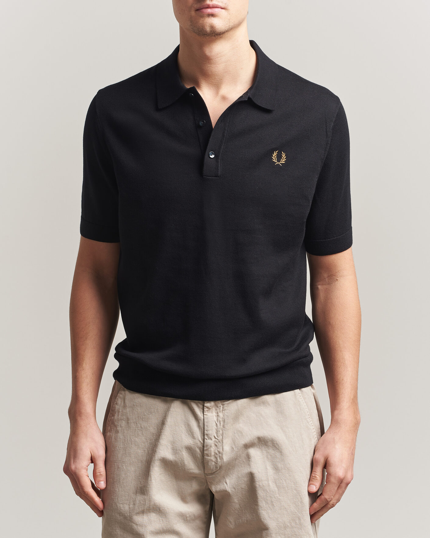 Herren | Poloshirts | Fred Perry | Cotton Knitted Polo Black
