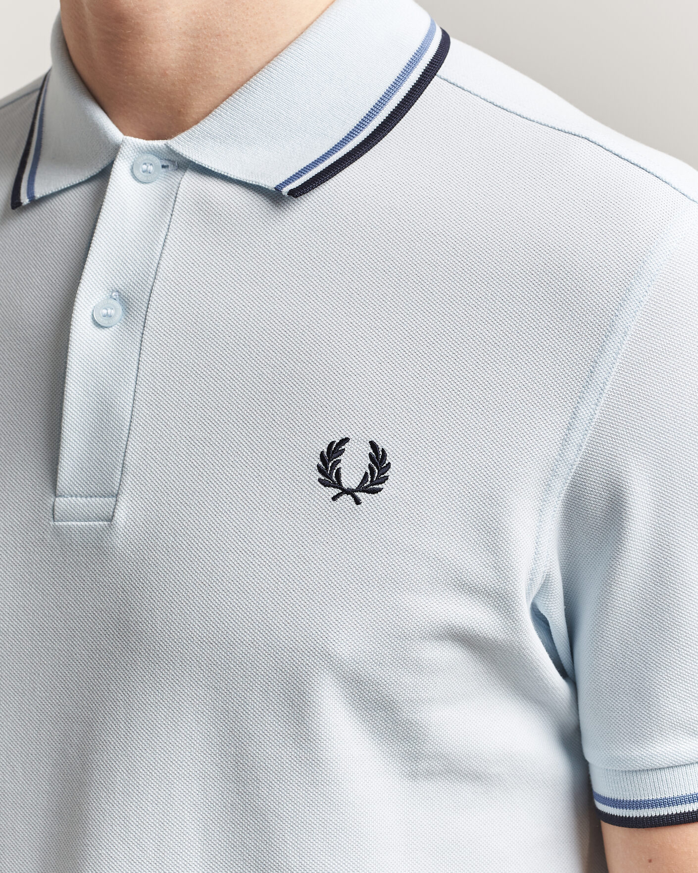 Herren | Poloshirts | Fred Perry | Twin Tipped Polo Shirt Light Ice