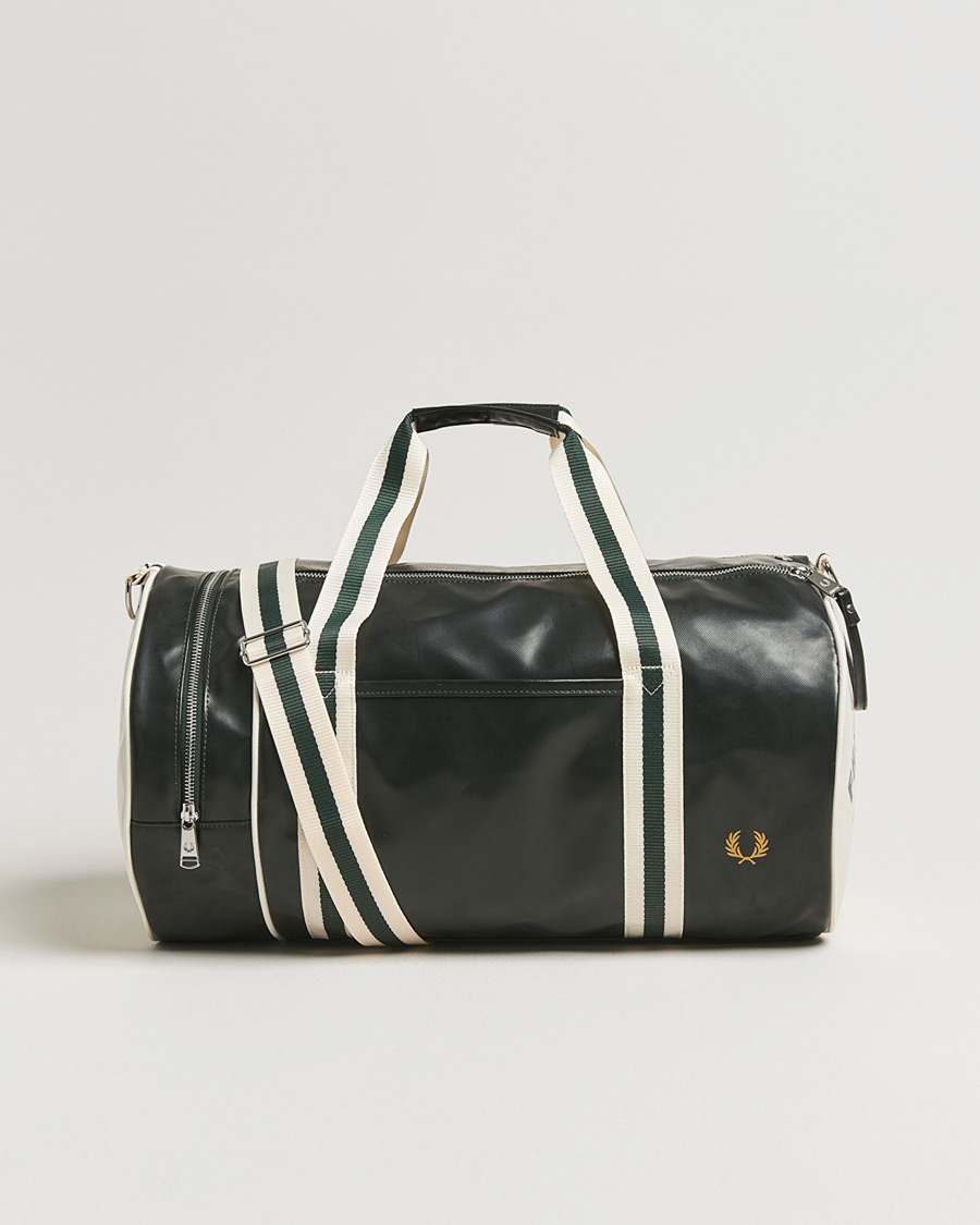 Herren | Taschen | Fred Perry | Classic Barrel Bag Grassroots Green/Ecru