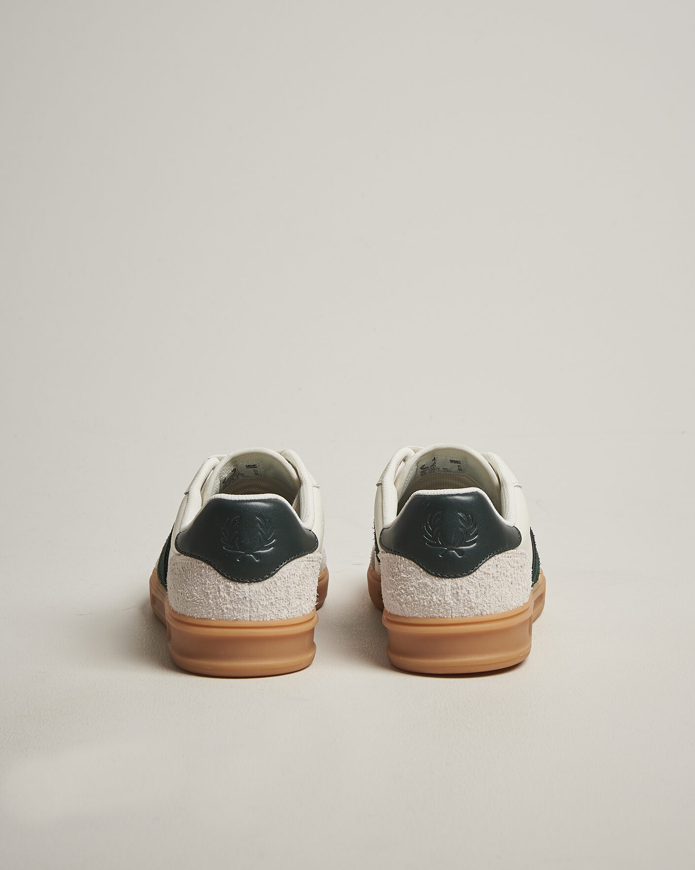 Herren | Sneaker | Fred Perry | B4 Leather/Suede Sneaker Light Ecru/Green