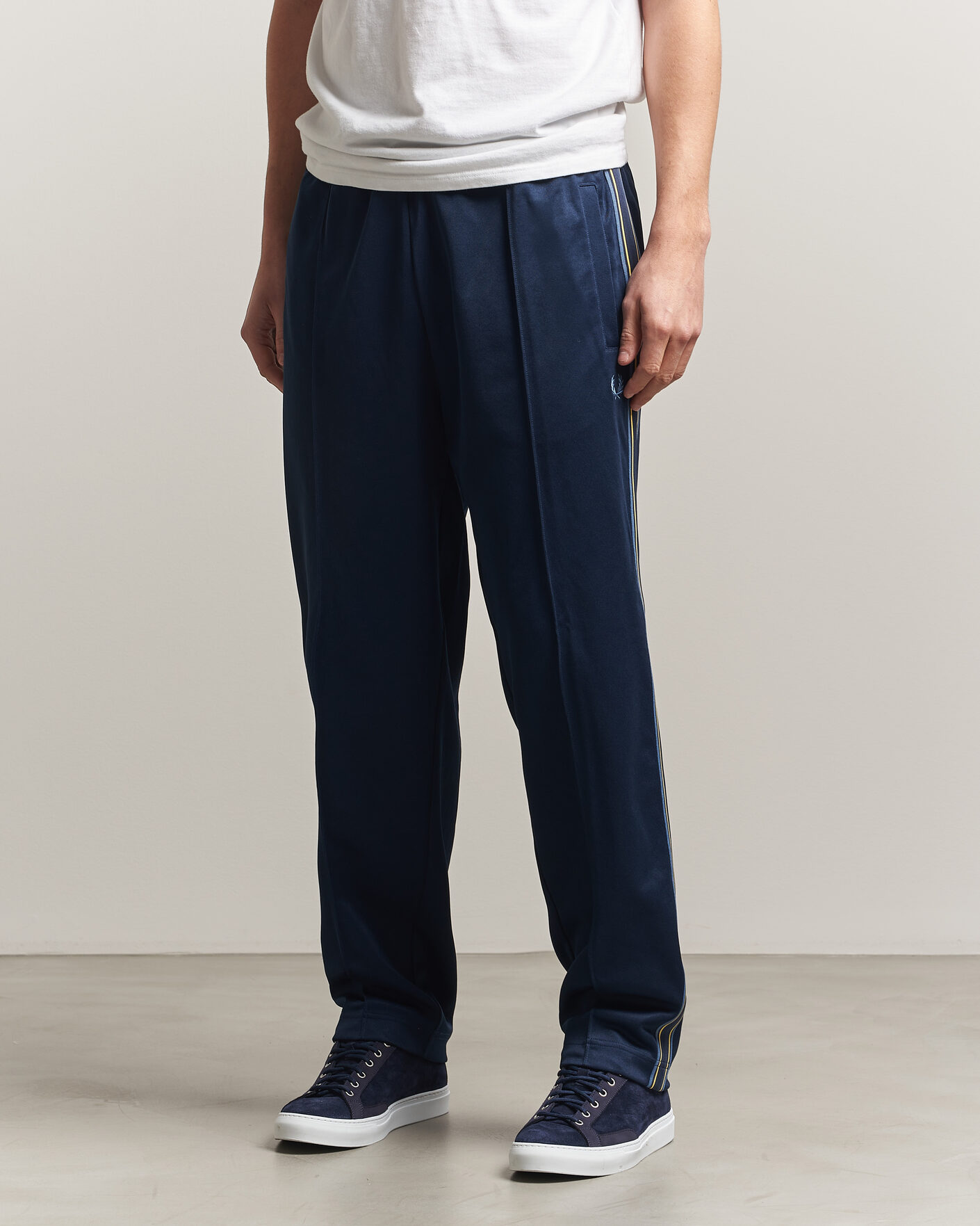 Herren | Hosen | Fred Perry | Tramline Taped Track Pants Tennis Blue