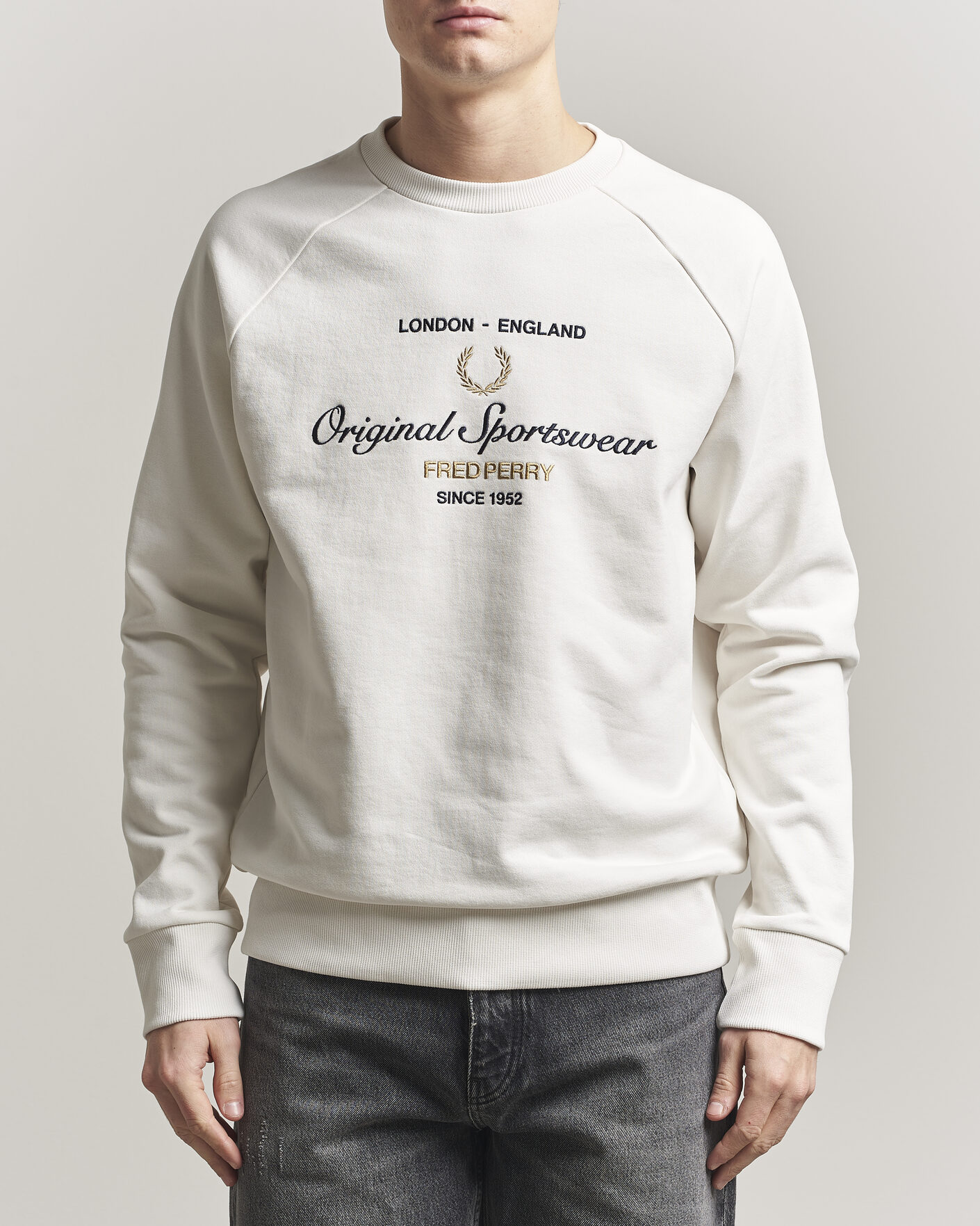 Herren | Pullover | Fred Perry | Original Sportswear Sweatshirt Snow White