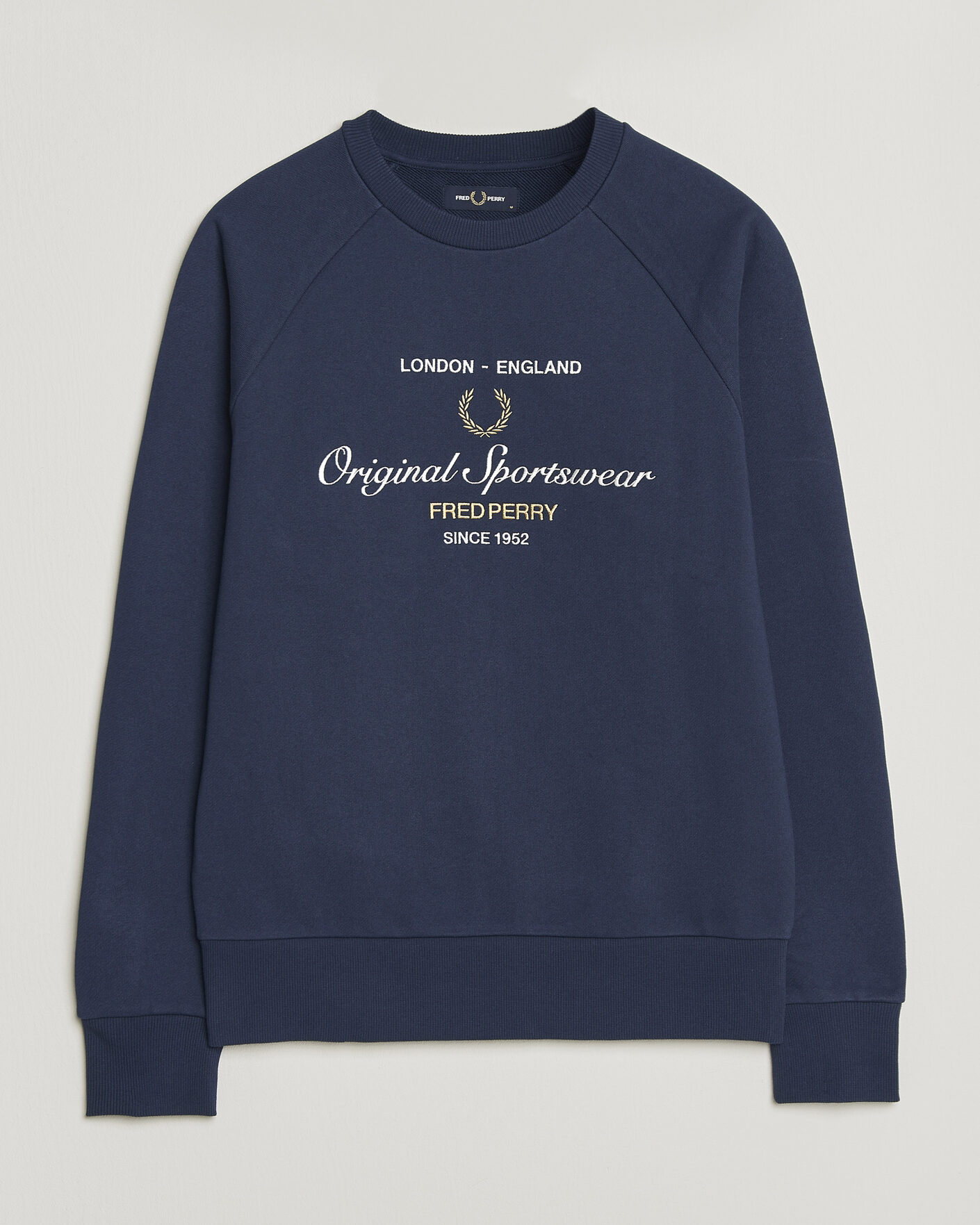 Herren | Pullover | Fred Perry | Original Sportswear Sweatshirt Tennis Blue