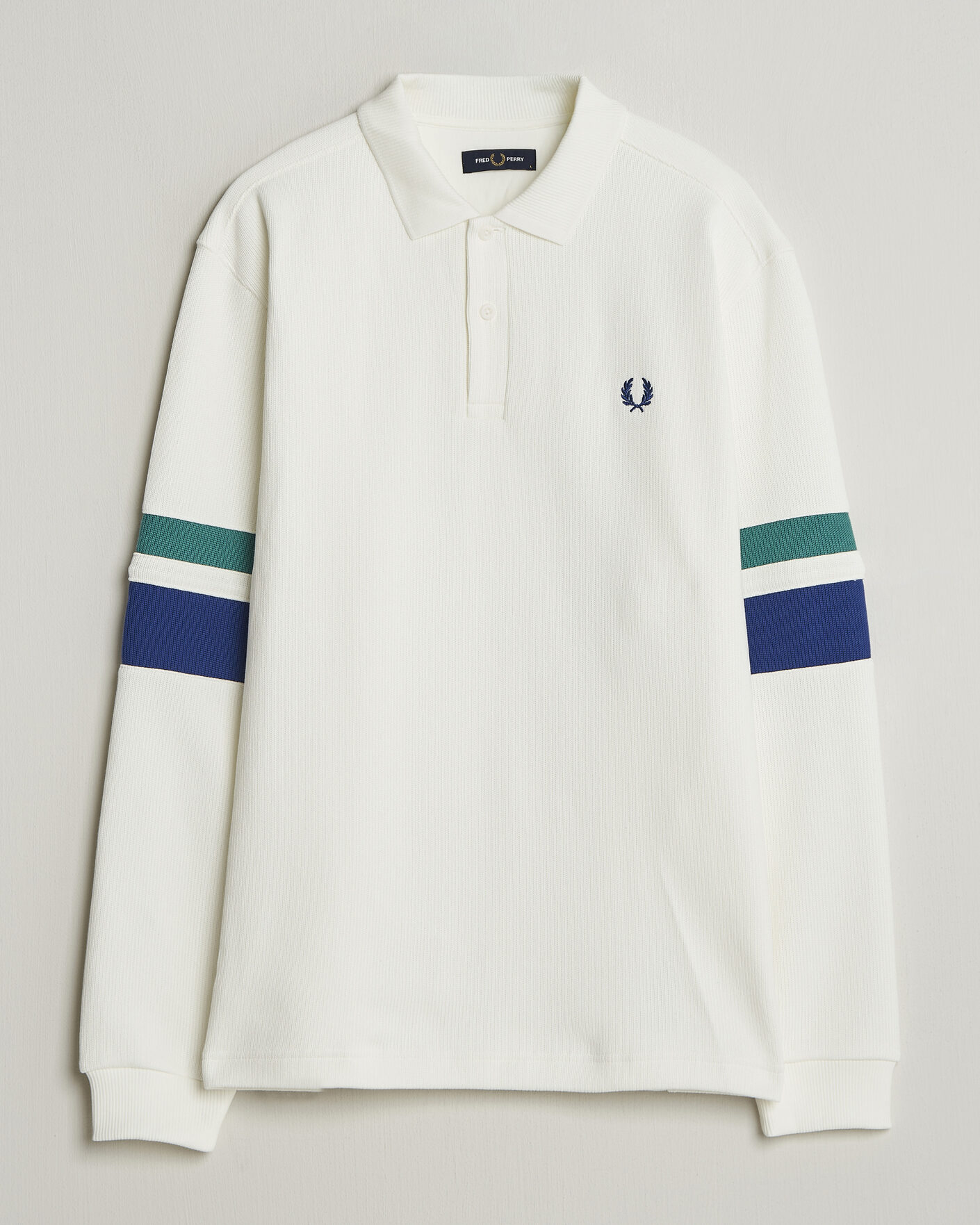 Herren | Pullover | Fred Perry | Tipped Sleeve Rugger Snow White