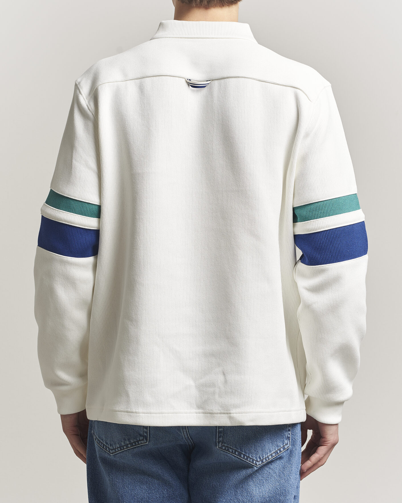 Herren | Pullover | Fred Perry | Tipped Sleeve Rugger Snow White