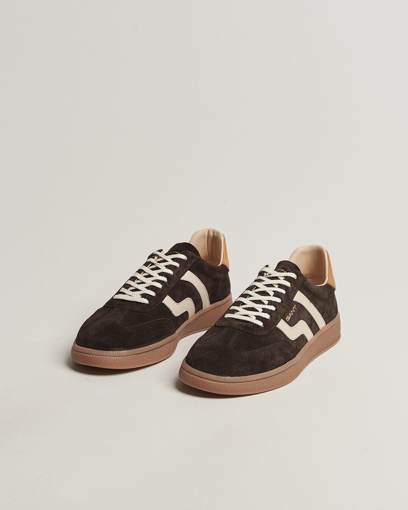 Herren | Sneaker | Gant | Cuzmo Suede Sneaker Dark Brown/White