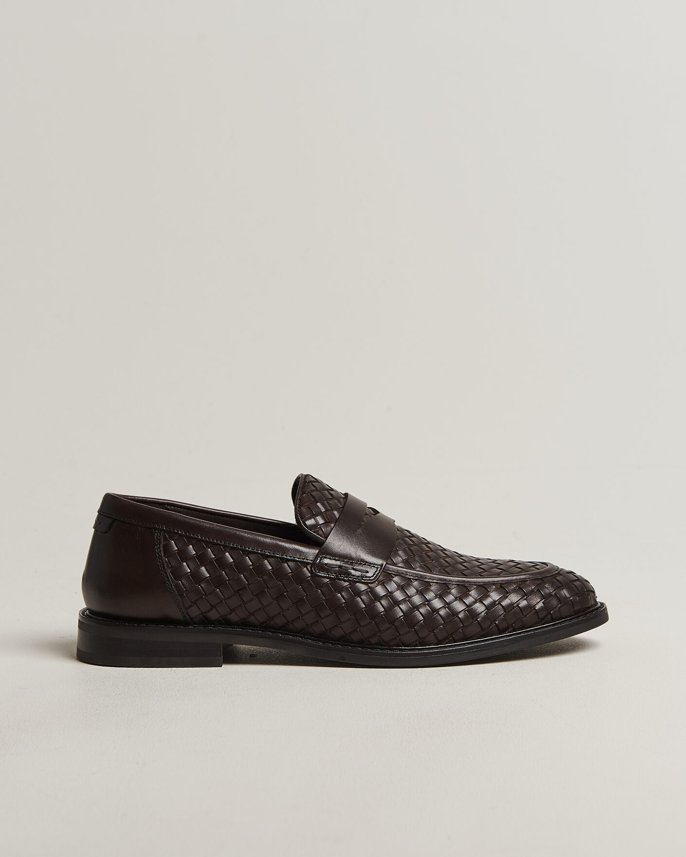 Herren | Loafer | Gant | Lozham Braided Leather Loafer Dark Brown