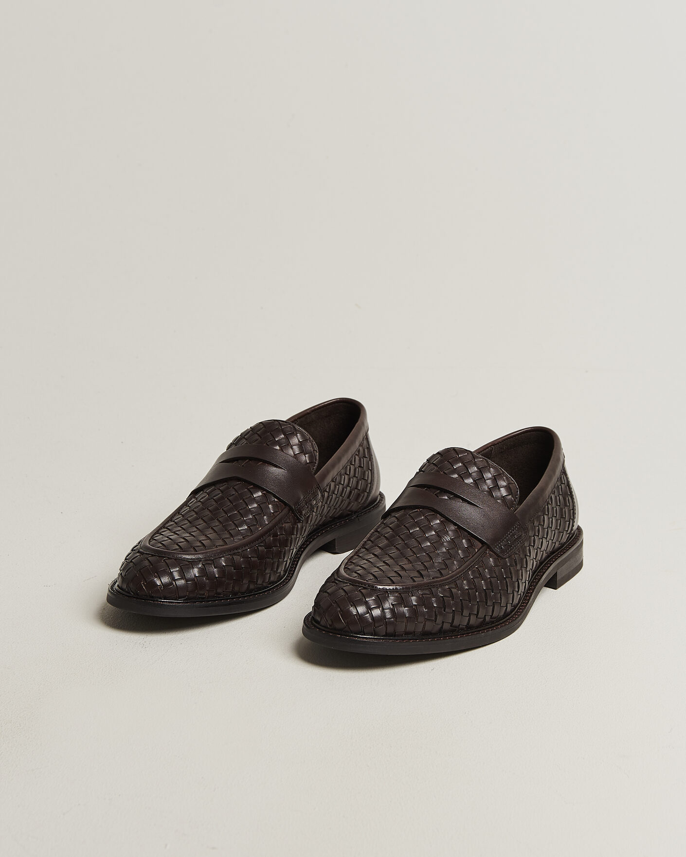 Herren | Loafer | Gant | Lozham Braided Leather Loafer Dark Brown