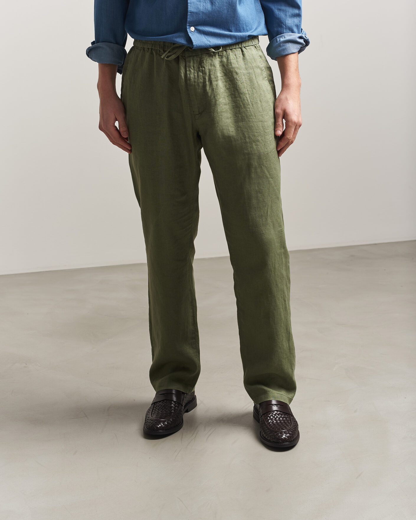 Herren | Loafer | Gant | Lozham Braided Leather Loafer Dark Brown